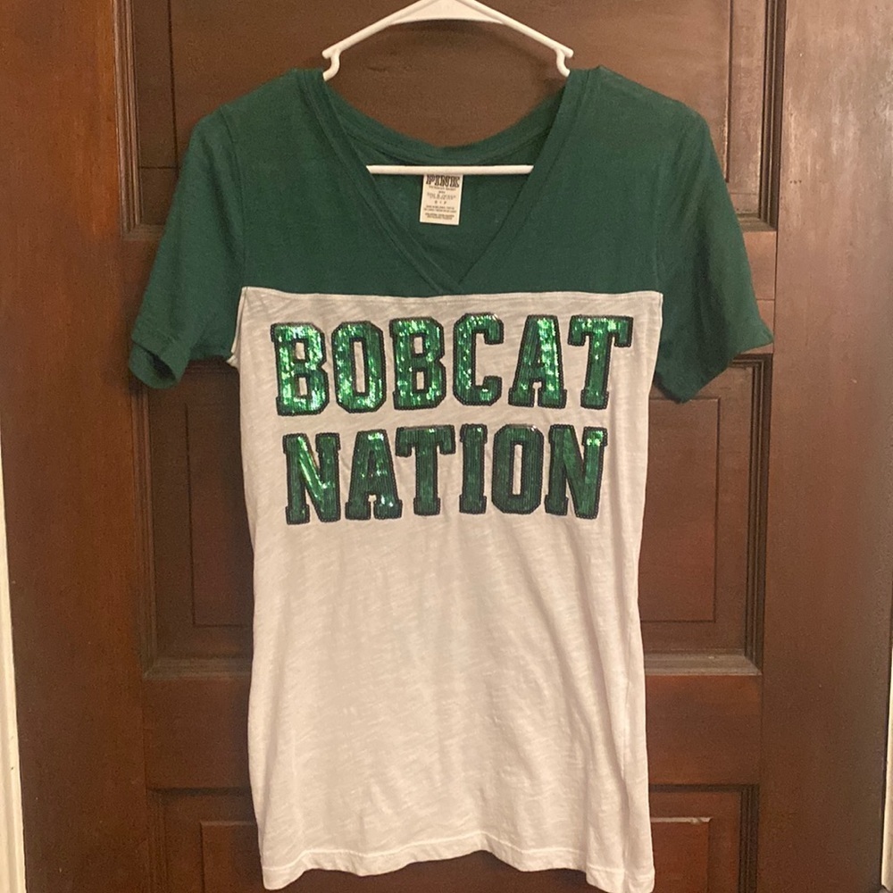 PINK By Victoria secret Bob Cat logo tee